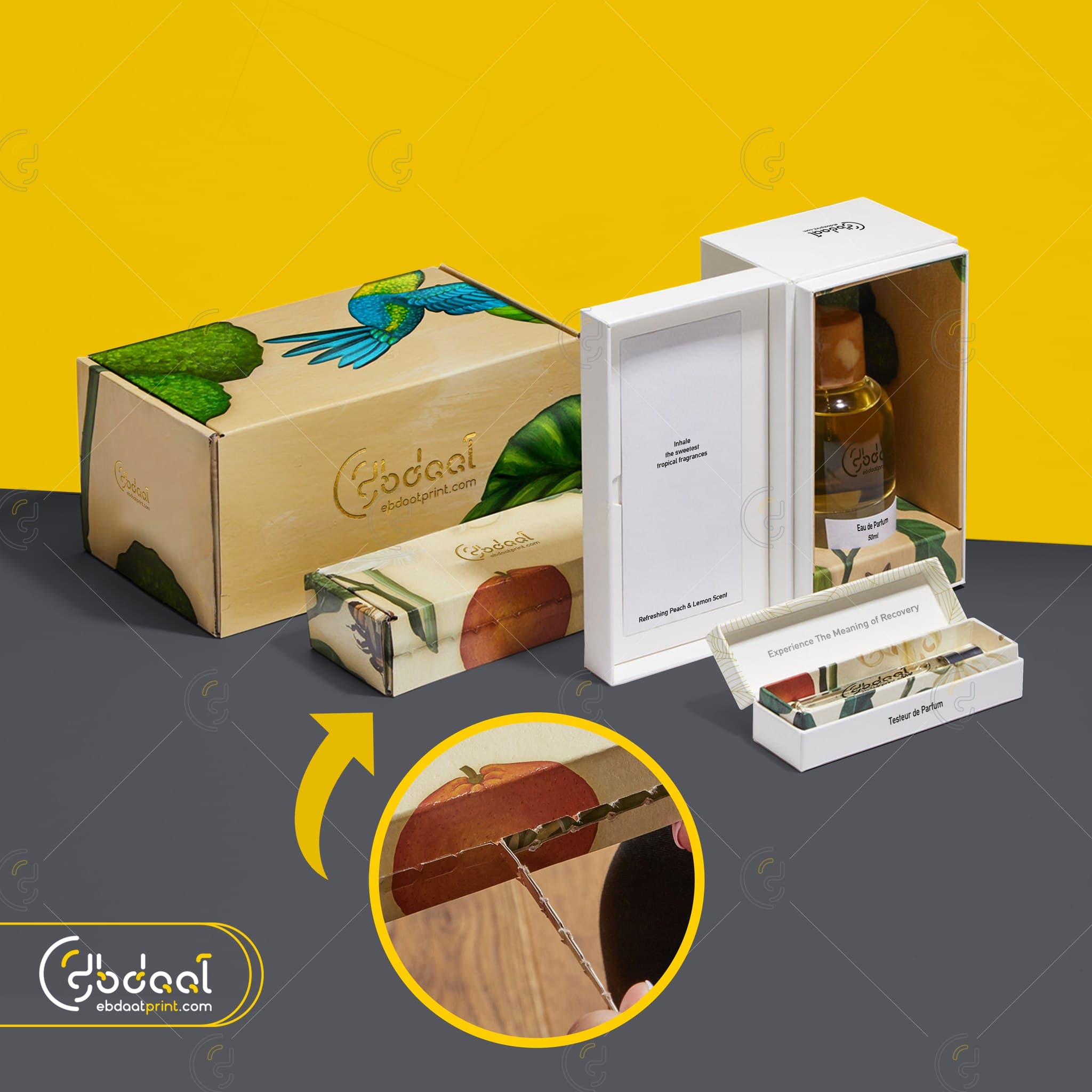 Tropical Hummingbird Kraft Gift Set