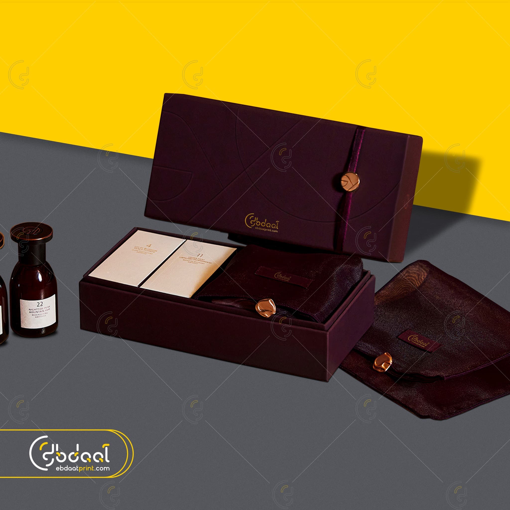 Burgundy Ribbon Gift Set — Capillary Wormwood