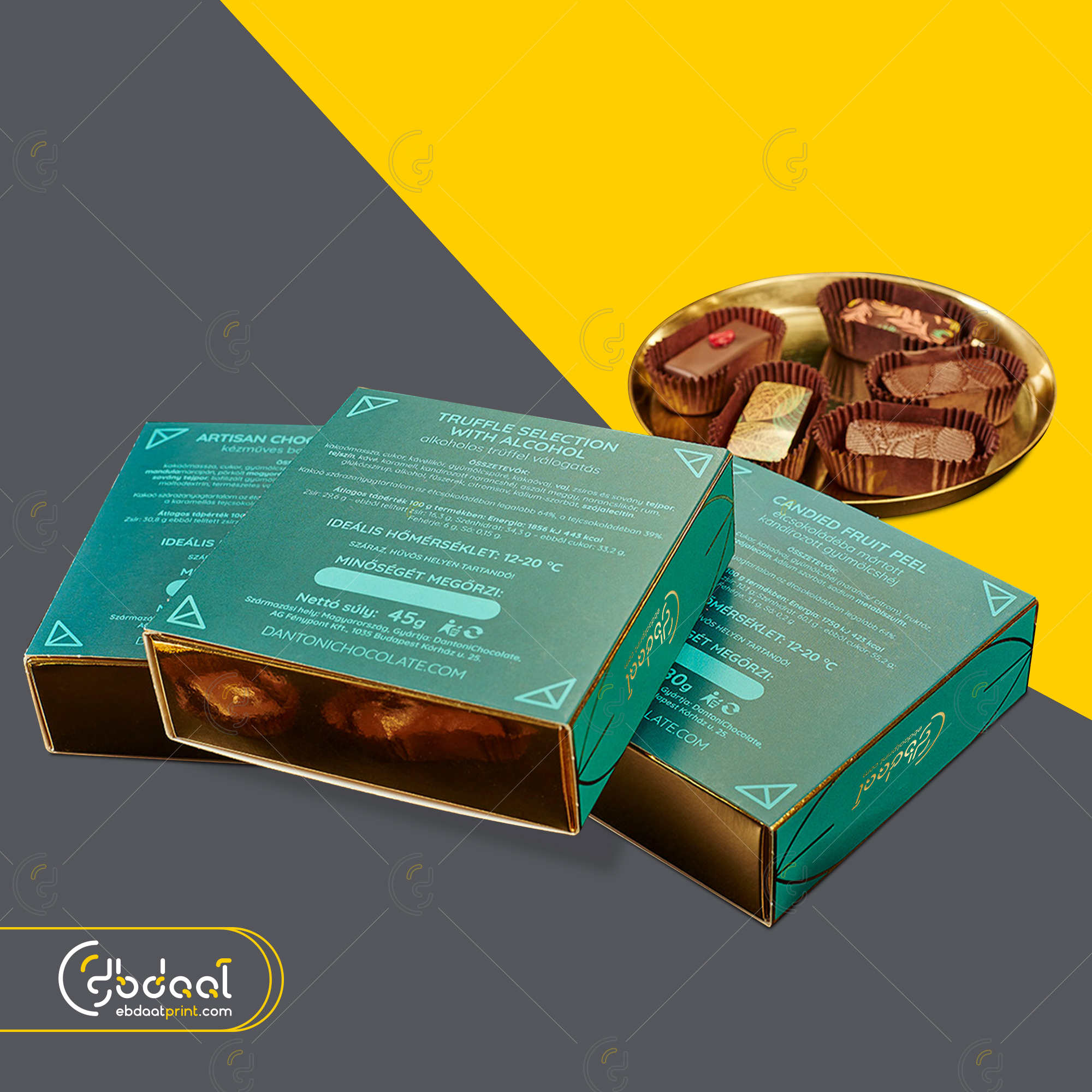 Chocolate Box 48 — Chocolate Packaging — Ebdaat Istanbul